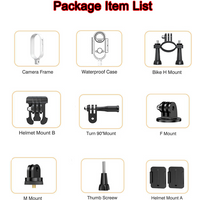 AliExpress NONE Supplementary Accessory Box of H88 Mini Action Camera Cycling Driving Helmet Waterproof Wind Noise Reduction