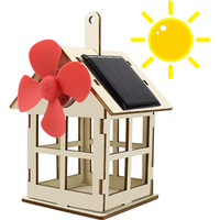 Solar Toy for Boy Windmill Science DIY Physics Educational Kit for Kid Model 2 in 1 Solar Power Technology Experiment Stem Gift