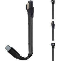 0.5 0.1M USB 2.0 USB C Band Flat Cable Up Down Angled USB 2.0 Type-C Fast Charging Data Cable Male/Female Extender Cable For USB