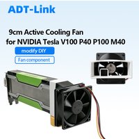 Active Cooling Fan Component 90mm 9cm Assembly Heatsink Upgrade Kit for NVIDIA Tesla V100 P40 P100 M40 GPU Heatsink Retrofit