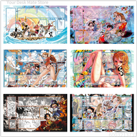 Anime One Piece OPCG DIY GAME Card PlayMat Comic Book Series Luffy Nami Ace Sabo Hobby Collection Toys