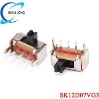 20PCS SS12D00 SS12D00G3 SS12F15G6 SS12F15 Mini Toggle Switch Handle 3/6mm SPDT Slide Switch 1P2T SS12D07G3 SK12D07VG3 SS12F44G5