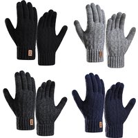 AliExpress Gmarty 1Pair Men Autumn Winter Warm Gloves Cold-proof Cycling Full Finger Touch Screen Gloves Gifts