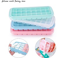 Silicone world Food Grade 24/36 Grids Silicone ice tray mold DIY Ice Tray Ice Cubes Mold Ice Maker Kitchen Bar Ice Making Tools