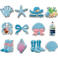 DIY Cute Ocean Starfish Series Shoe Charms for Clogs Accessories DIY Slide Sandals Shoe Decorations Beach Bag Pins Summer Gifts