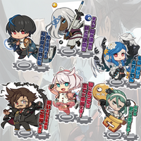 Anime Guilty Gear Strive 10cm Fashion Acrylic Stand, Baiken, Easter Home Decor for Desk and Fan Collection Display keychain