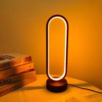USB plug three-color dimmable creative ring-shaped LED night light