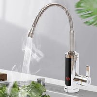 360° Rotation Electric Faucet Heater For Instant Hot Water 3KW with LCD Display for Energy Saving