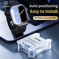 SmartDevil Full Glue Soft Film for iWatch 8 7 41mm 45mm SE 6 5 4 44mm 40mm iWatch Screen Protector HD Easy to Install