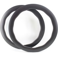 AliExpress NONE 2Pcs 700C 28mm width Cyclocross Travel Gravel Road Bike Full Carbon Fibre Bicycle clincher tubeless rims Disc brake Wheels wave