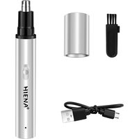 HIENA Rechargeable Electric Nose Hair Trimmer for Men, USB Charging Painless Ear & Nose Hair Remover, Portable Grooming Tool