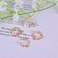 10pcs/pack Bee Flower Lace Metal Jewlery Charms for Bracelet Eearring DIY Making 18mm