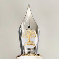 Changdao Research No. 6 Fountain Pen Calligraphy Pen Tip Tree of Life Hand Polishing MB Ink Pens Nib Office Pens Replacement