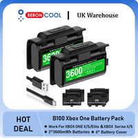 BEBONCOOL B100 2*3600 mWh Rechargable Batteries For XBOX ONE S/X and XBOX SERISE S/X with 4*Battery Cover & Charging Cable