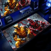 Large Deadpool Marvel overlock Mouse Pad office Pad Desk accessories Computer Laptop Pad Keyboard Mouse Pad Game Console Pads