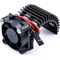 30X30mm Aluminum 2838 2845 2850 380 390 Motor Heat Sink & Cooling Fan 3-6V HeatSink For HSP 28006 RC 1/16 Electric Car
