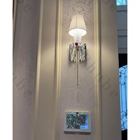 Modern Wall Lamp Crystal Mirror Front Light Bathroom makeup Wall Lights Modern bedroom living room wall sconces lighting