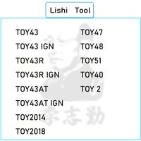 Lishi 2 in 1 Tool TOY43 TOY43R TOY43AT TOY47 TOY48 TOY51 TOY2 TOY2014 TOY2018 for Toyota Car Key image 3