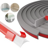 Durable Silicone Quarter Round Molding Trim Peel and Stick 1/2/3m Caulk Strip Flexible Shower Threshold Cabinet Window Sill