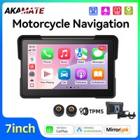 7 Inch Motorcycle Wireless CarPlay Android Auto GPS Navigation Quick Remove Bracket Monitor Waterproof Bluetooth Portable Screen