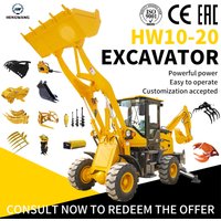Backhoe Excavator Loader Mini Hydraulic Backhoe Excavators Loaders All-terrain Wheel Loaders Factory Custom
