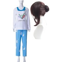 Women Game Overwatch Mei Ling Zhou Cosplay Pajamas Costumes Or Wig