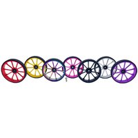 AliExpress NONE 1 pair Widened Thickened Easy Push Wheels for Brompton Birdy Folding Bike,Hollow Aluminum Bearing Wheels Easy Wheels 100mm