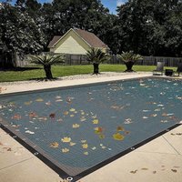 Filet de couverture de feuilles de piscine, filet de feuilles pour piscines rectangulaires creusées et hors sol, couverture à mailles fines, pare-soleil pour attraper des feuilles
