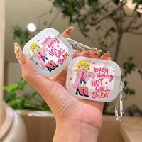 COOL girl C-Lizzie Translucent Silicone Case for Airpods 4 3 Pro 2 1 Wireless earphone Headphone Pro2 Protective Covers