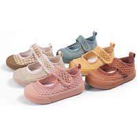 Ready Stock Summer Low-Top Soft-Soled Shoes for Toddlers & Young Kids - Casual Hollowed-Out Breathable Hook-and-Loop Mesh Sandal