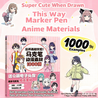 This Is A Super Cute Painting! Anime Marker Art 1000 Examples - Cute Characters, Hairstyles, Outfits & Poses for Beginners