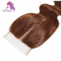 Chocolate Brown 4x4 5x5 Lace Closure Human Hair Body Wave 4# Brown 13x4 Lace Frontal PrePlucked For Black Women 10-22 Inch
