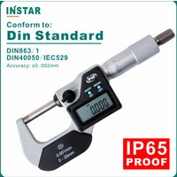 Digital Micrometer IP65 Oil Proof 0-25mm 0.001mm High Accuracy DIN Standard Industrial Quality 25-50mm 50-75mm 75-100mm