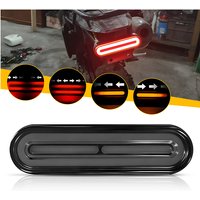 AliExpress NONE 1Pcs 12-24V Motorcycle LED Tail Light Amber Red Bicycle Scooter Rear Brake Stop Lamp Signal Indicator Signal Lamp Smoked Lens