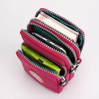 Nylon Wallet CellPhone Bags for Women Sports Cross Shoulder Bag Pouch Case Handbag Belt Bag Purse Coin Wallets Clutch Key Holder