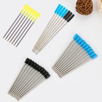 20/30 Pcs Compatible Ballpoint Pen Refills, Pen Refills 1.0mm Medium Point Black & Blue, Medium Point Metal Refill