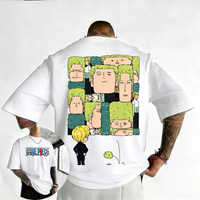 ONE PIECE Anime Summer T-shirt 2026 Unisex New Q-version Printed Harajuku Oversized Loose Casual Y2K Cotton Parent-child Top