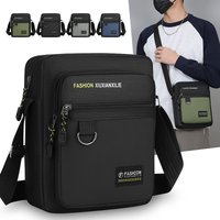 Men's Crossbody Bag Large Capacity MultiPocket Waterproof Oxford Casual Business Shoulder Sling Messenger for TravelDailyCommute