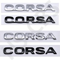 3D ABS CORSA Logo Emblem Car Stickers Corsa Car Rear Trunk Badge Decal Auto Body Styling Car Styling Accessories
