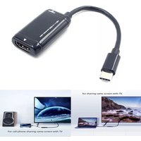 for MHL USB 3.1 Type-C to with HDMI Video Converter Male to Female Input Digital Signal Plug to HDTV 1080P Video Output Dongle