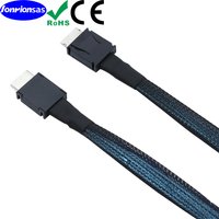 LONRIONSAS#OcuLink PCIe PCI-Express SFF-8611 4i to OcuLink SFF-8611 4I SSD Data Active Cable