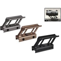 Hollowed-out Angled T1 T2 Riser Base Direct 20mm Picatinny Rail Mount for Red Dot Sight Lightweight Aluminum Alloy Riser QG392S