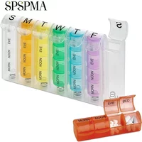 Weekly Pill Organizer 4 Times a Day,7 Day Pill Box,Daily Pill Case with 28 Compartments,Large Enough to Hold the Large Fish Oils