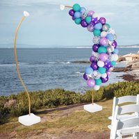 Reusable Balloon Arch Stand Kit with Stable Base & Water Weights - for Weddings, Parties, Birthday Decorations