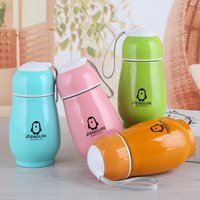 180ml Insulation Portable Mini Penguin Thermos Cup Travel Outdoor Thermos Water Bottle Cute Children Pocket Cup Thermoses