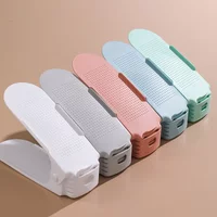 5Pcs Space-saving Durable Adjustable Organizer Footwear Support Slot Shoes Storage Rack Cabinet Stand Shoe Rack for Home Cabinet