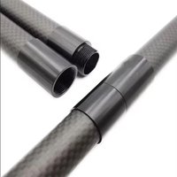 Carbon Tube Connector D10/12/16/18/20/25mm Aluminum Alloy Tube Connector Handheld Rod Connector