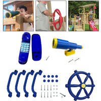 Playground Toy Set Kids Pretend Toys Educational Toys Swing Set Steering Wheel