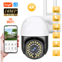 Tuya Smart home 10MP 4K Wireless PTZ Camera Color Night Vision Wifi IP Camera Outdoor Ai Auto Tracking CCTV Surveillance Cam