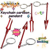 Wholesale Neon Genesis Evangelion Red Cartoon Keychains, EVA Unit-01 & Lance of Longinus Mini Toy Model Backpack Charms